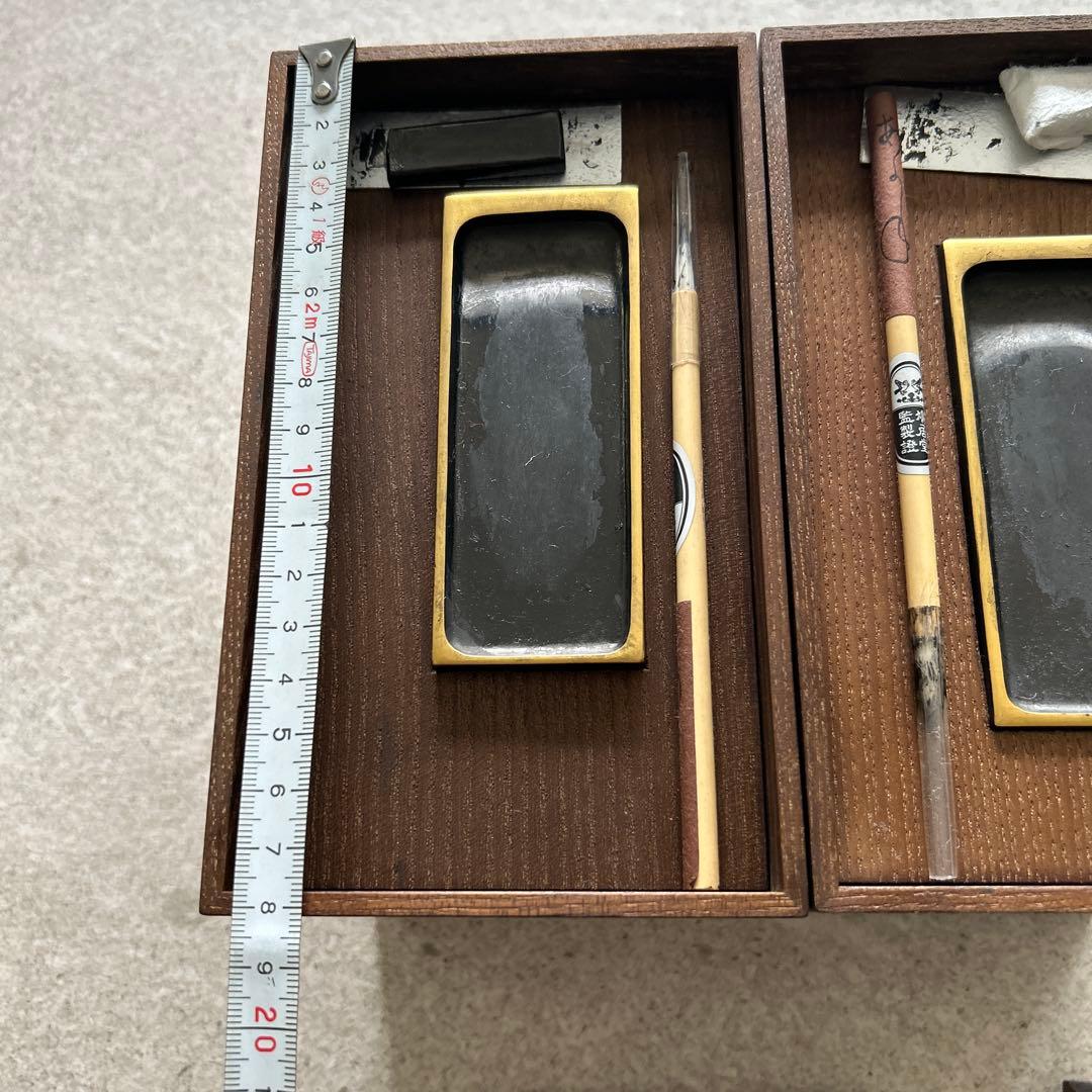 重硯箱　香道具　硯　硯箱　鳩居堂　親硯