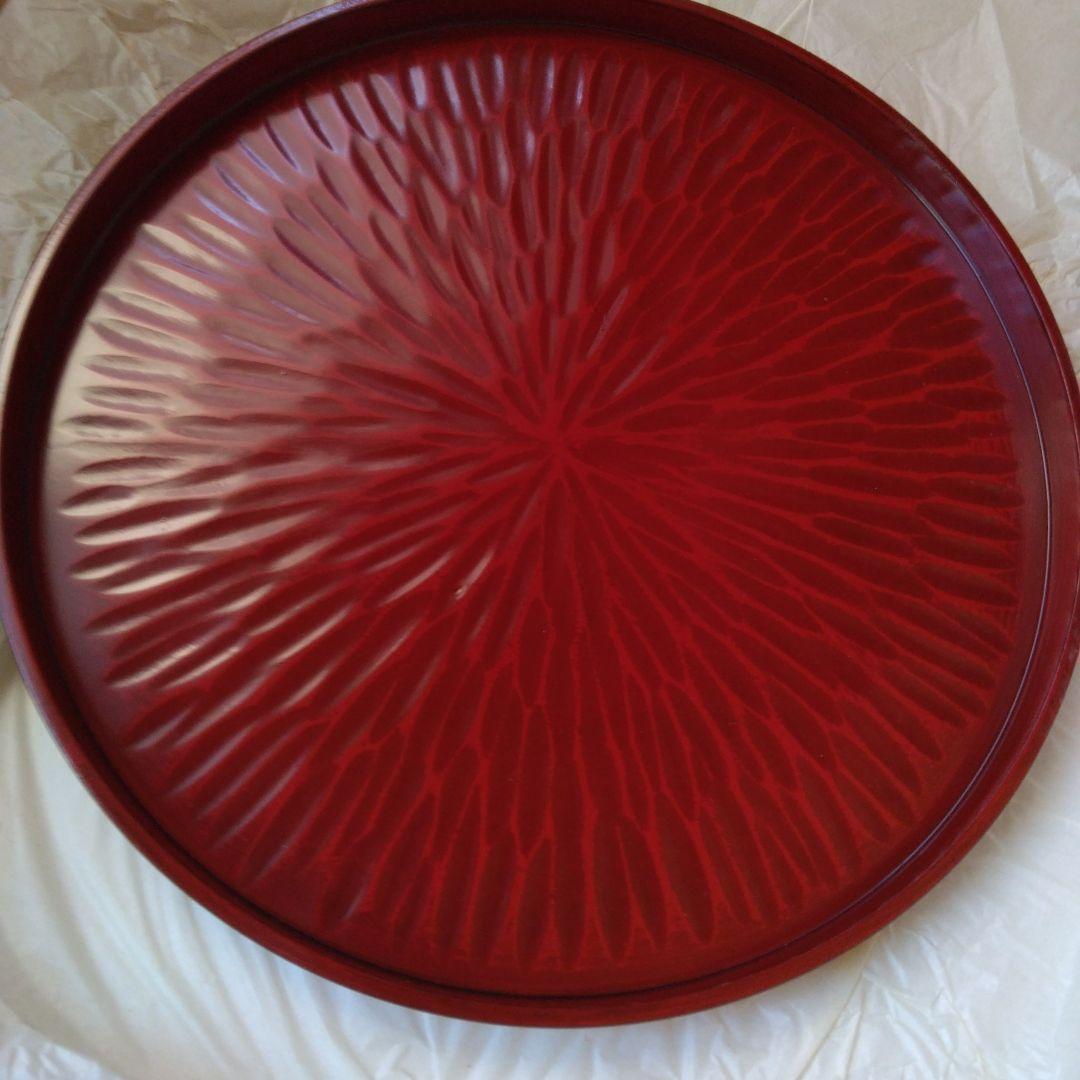 高岡漆器　漆器盆　100鑿目　 直径30cm