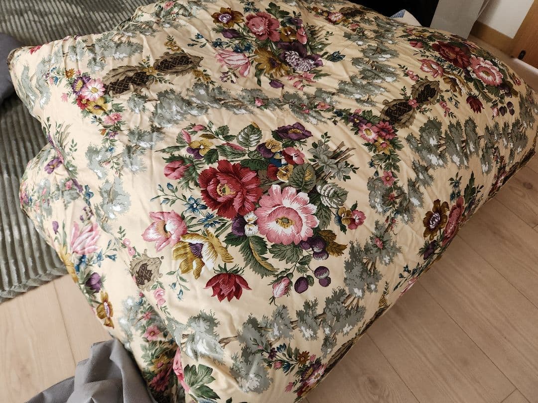 東京西川　羽毛布団　150×210 カバー付き　ポーリッシュダウン　1.3キロ