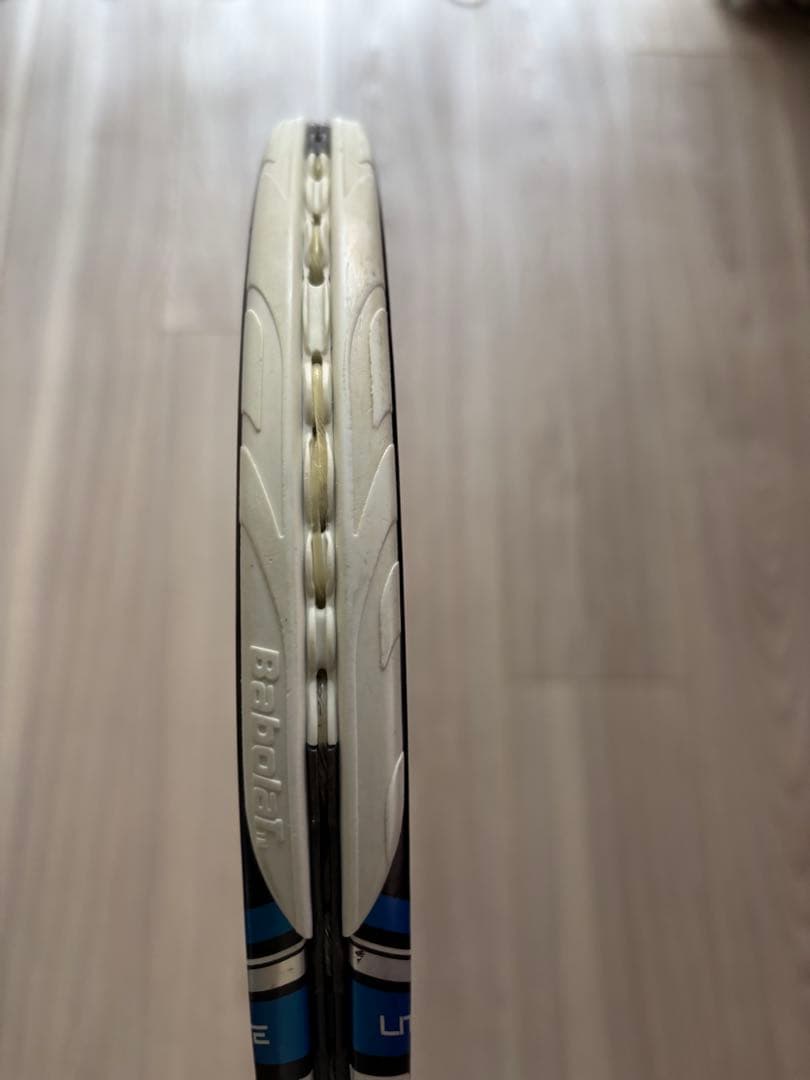 テニスラケット 緑/黄色 中型グリップ