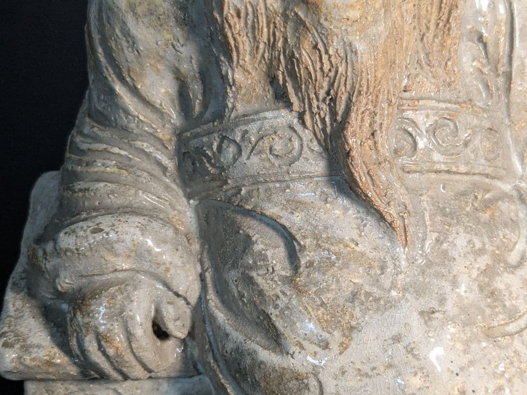 十代三輪休雪　萩焼置物　東坊朔？