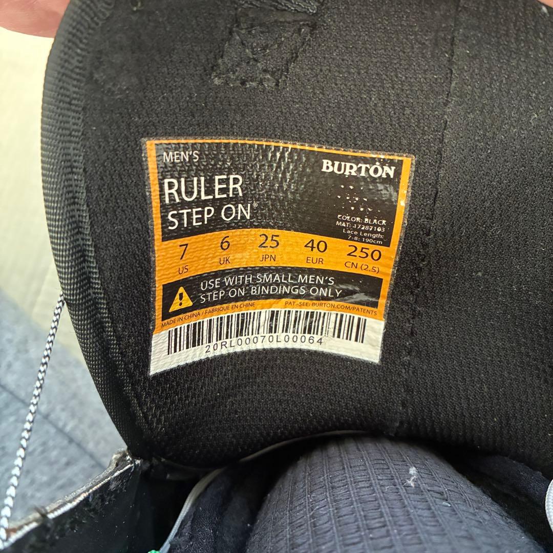 バートン　ステップオン　ルーラー　RULER ブーツ　25.0cm