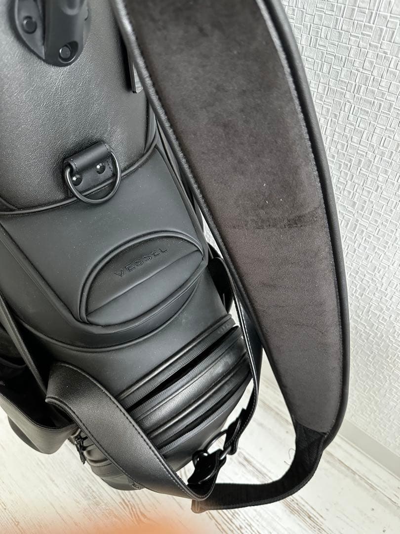 【超美品】Vessel ブラックキャディバッグ
