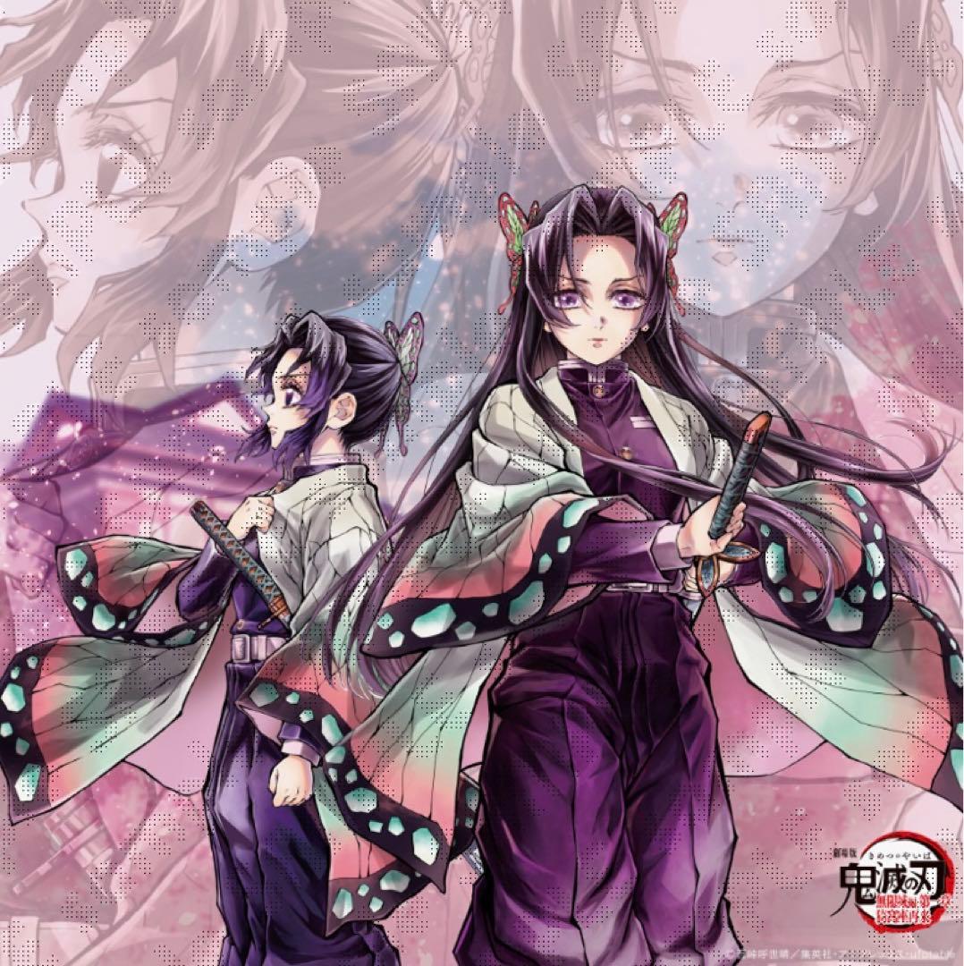 鬼滅の刃 描き下ろしイラスト ビッグポスター　炭治郎と義勇　しのぶとカナエ