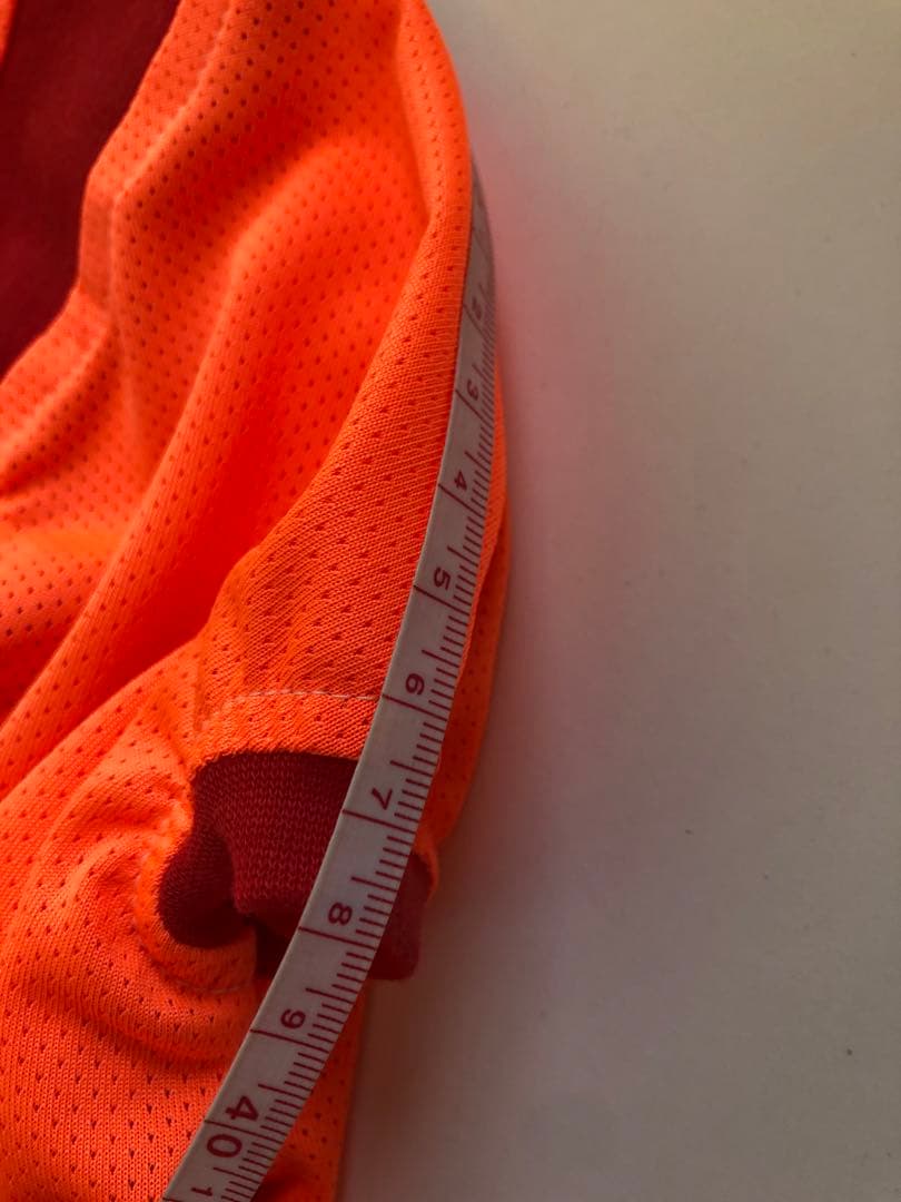 メッシュロンパース(蛍光オレンジ) イタグレ服　犬服