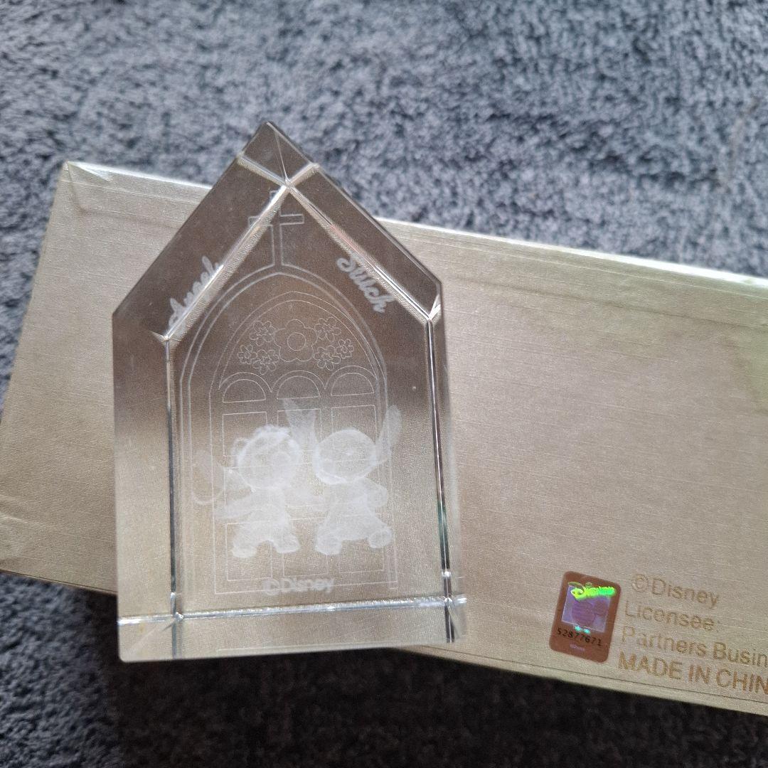 Disney Happy Wedding クリスタル装飾品リロ&スティッチ