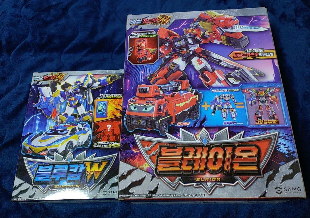メタルカードボットW ブルーコップW ブレイオン 韓国TOY
