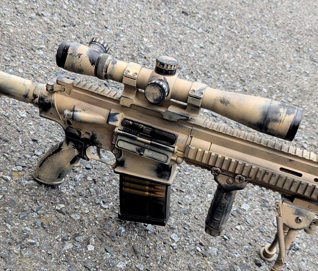 次世代電動ガン HK417 ショートハンドガード アーリーバリアント 実戦塗装