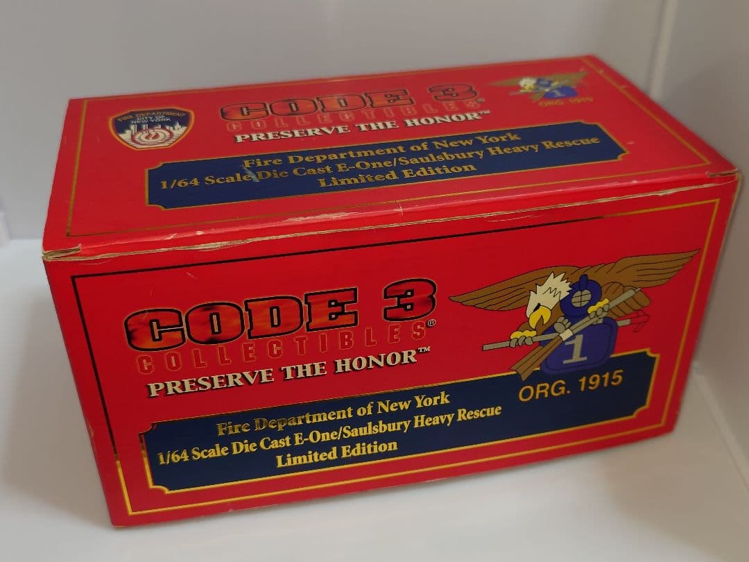 CODE3 Fire Department NY 1/64 ミニカー