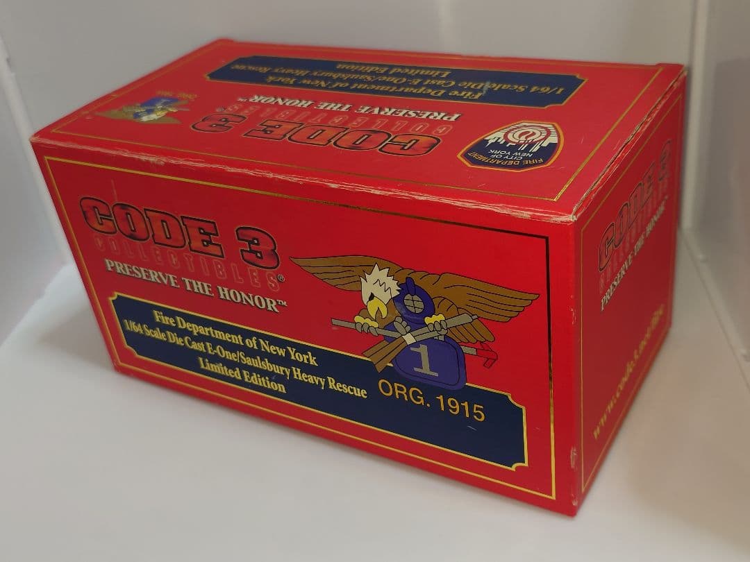 CODE3 Fire Department NY 1/64 ミニカー