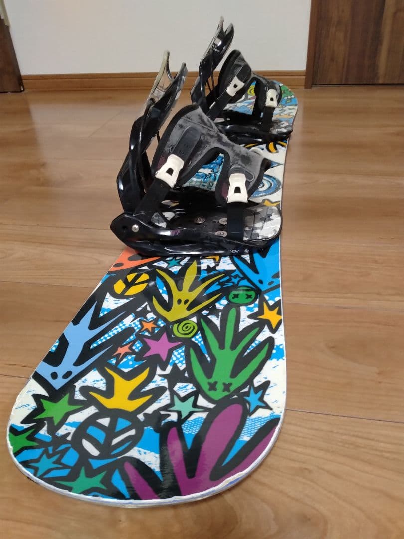 スノーボード 板 132 ビンディングセット gray FLOW