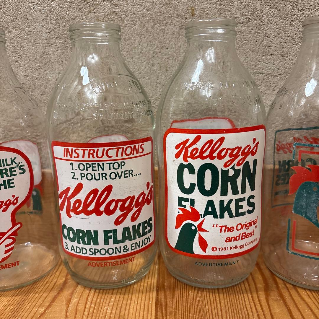 S*****d　ケロッグ　牛乳瓶　フルセット　トニータイガー　ココモンキー