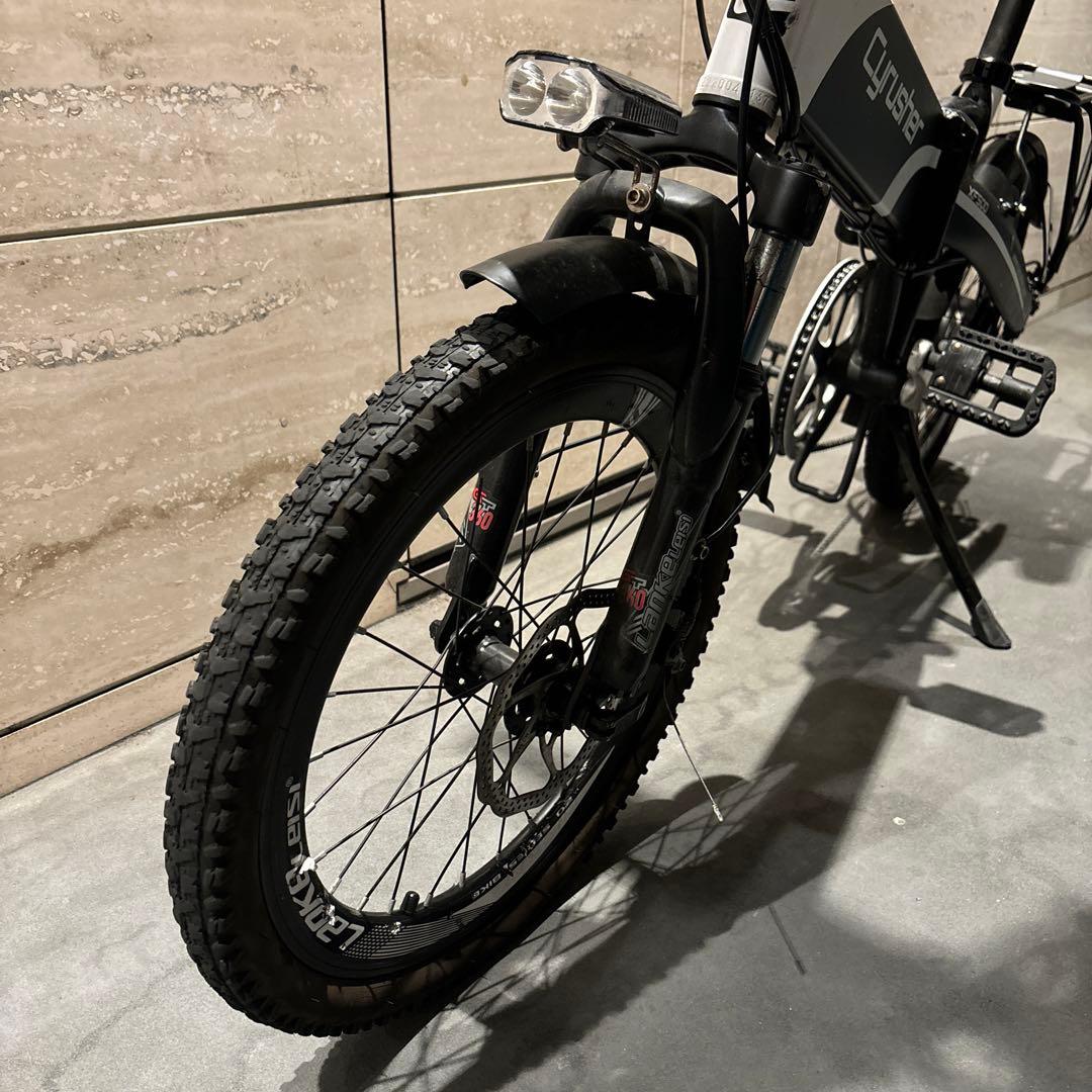 cyrusher 電動自転車 XF500 折り畳み電動自転車 400W