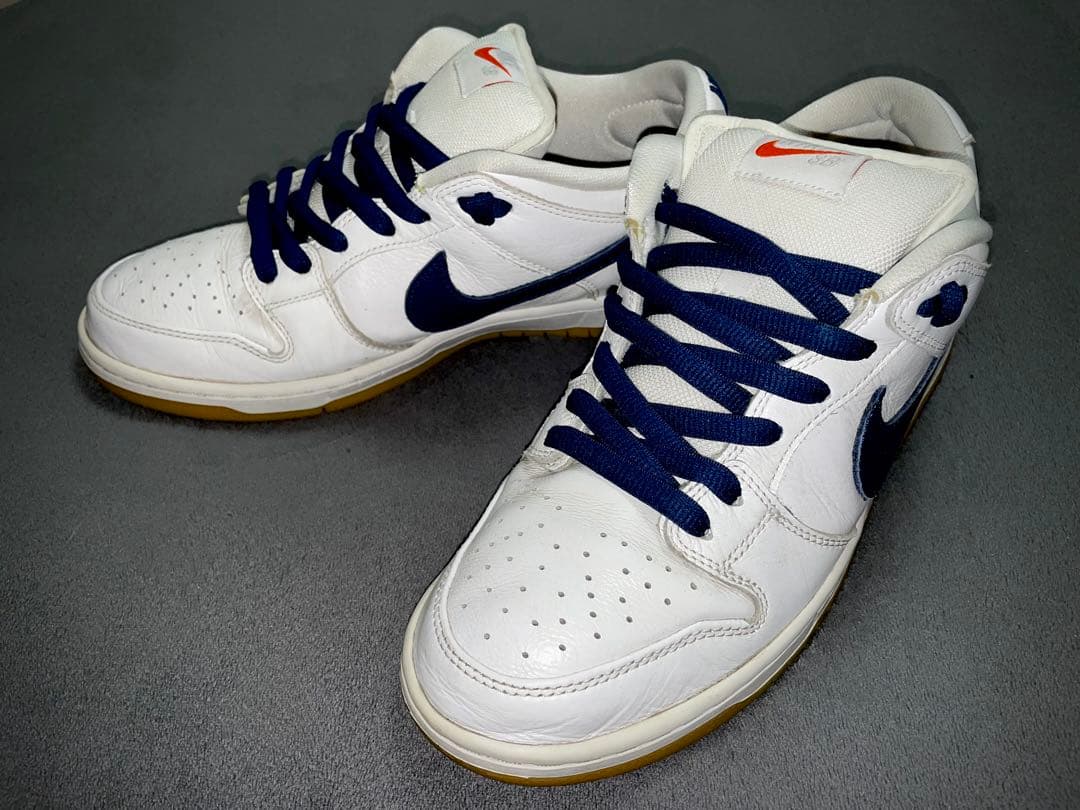 スケートボード Nike SB Dunk \"Orange Label White Navy\"