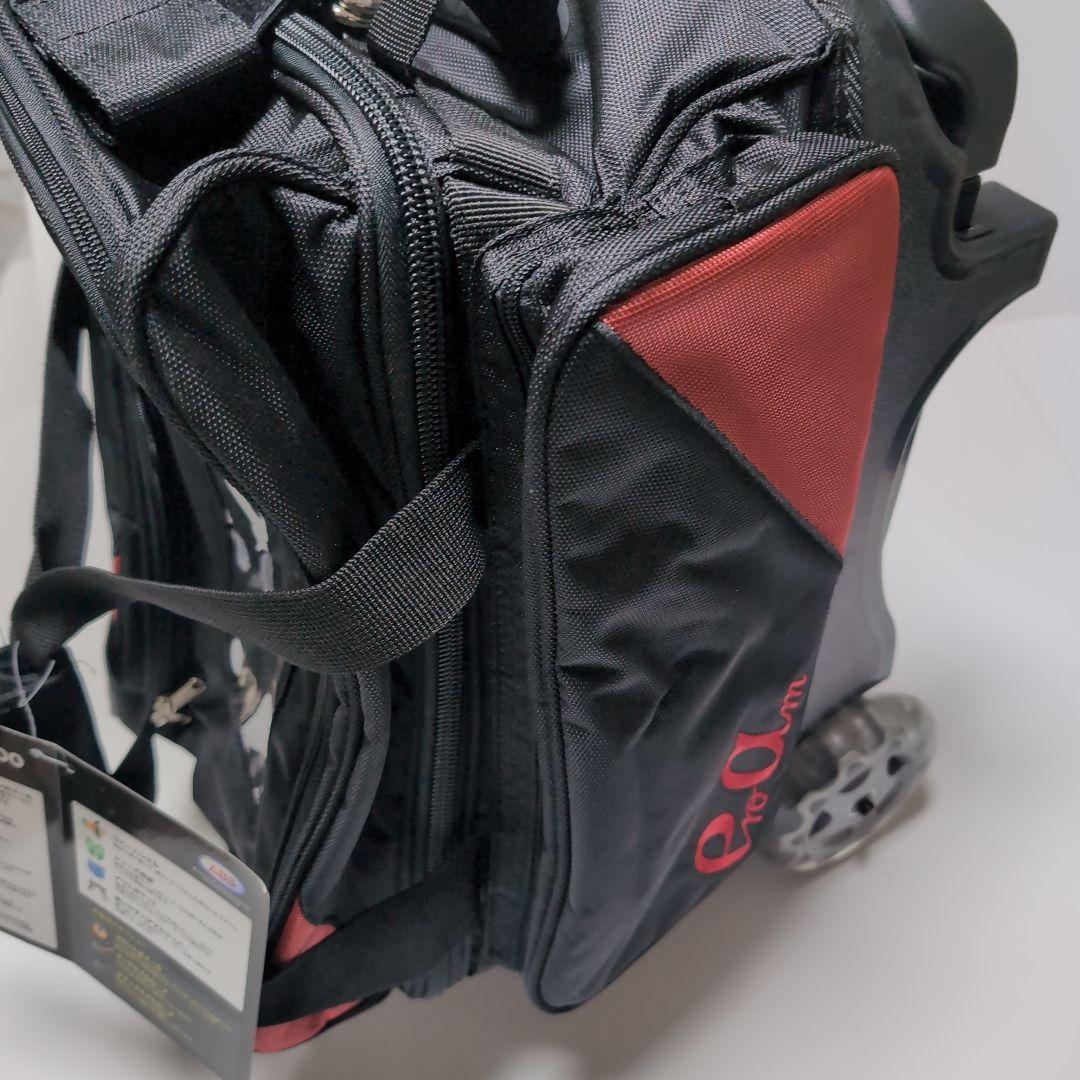 未使用✨　ABS PROam ボウリングバッグ 2個用　キャリー 3way 黒赤