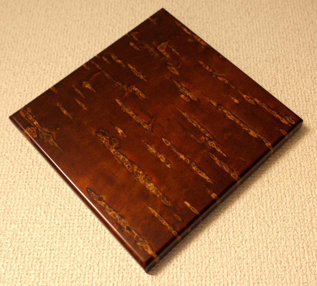 壁掛け　絵画　桜皮細工（かばざいく）4枚セット