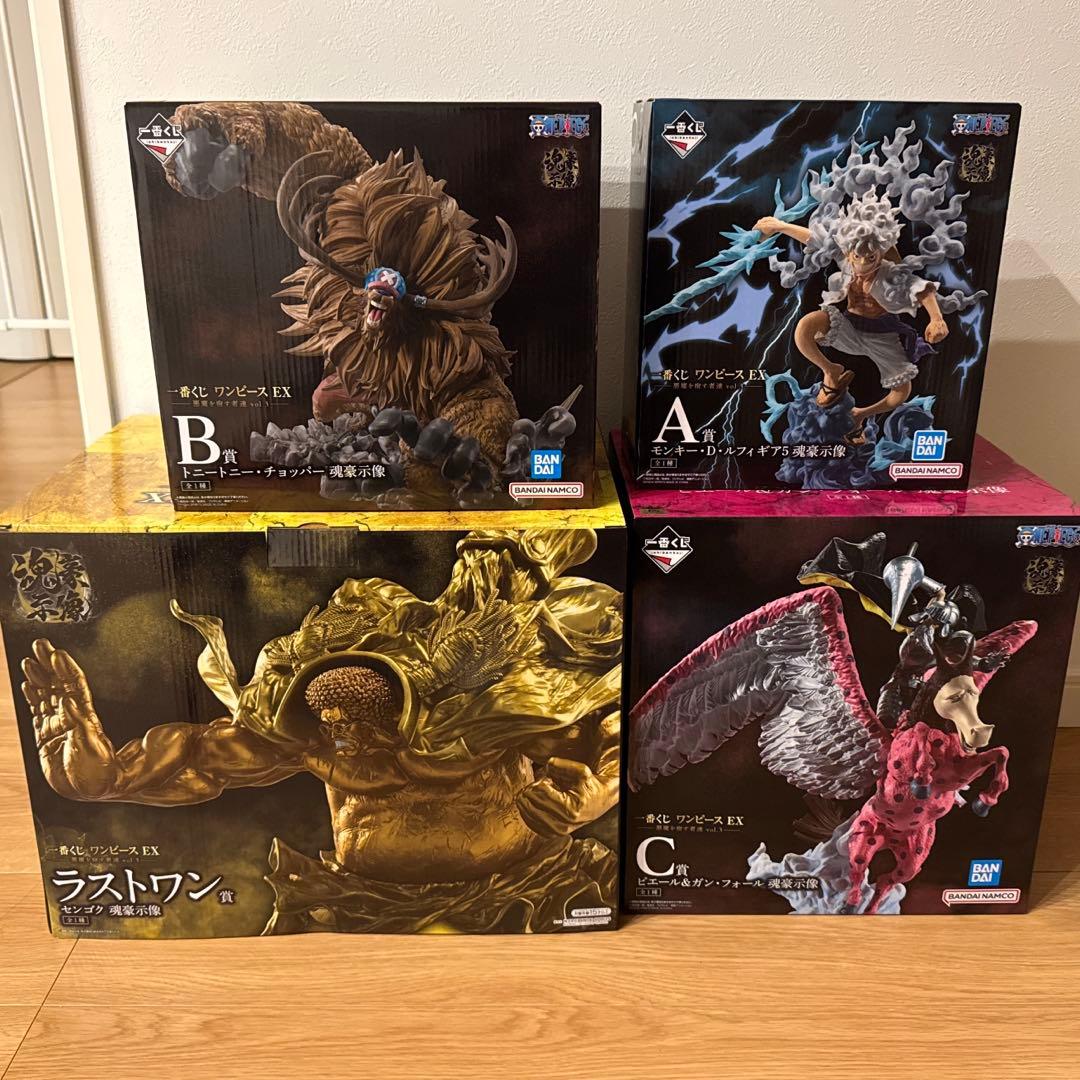 一番くじ　ワンピースex 悪魔を宿す者達　センゴク　ルフィ　チョッパー　ピエール