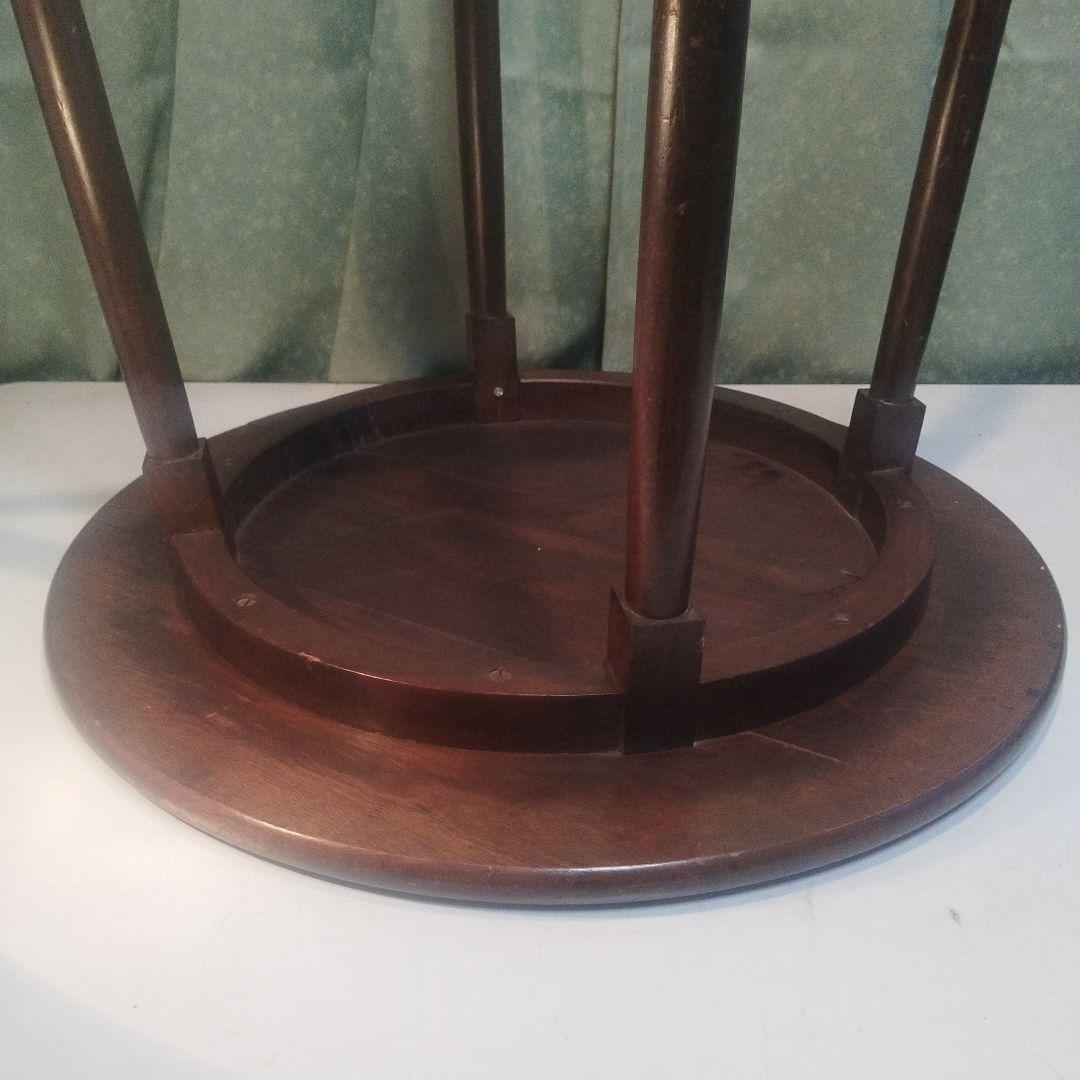 大正から昭和　とても古い　　丸テーブル　神戸港町　旧家出