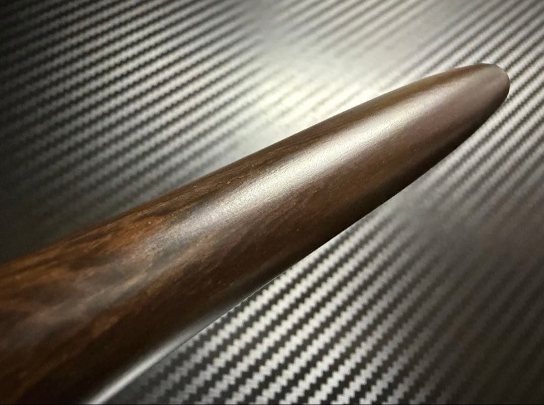 未使用に近い プラチナ 出雲 鉄刀木 F 細字 万年筆