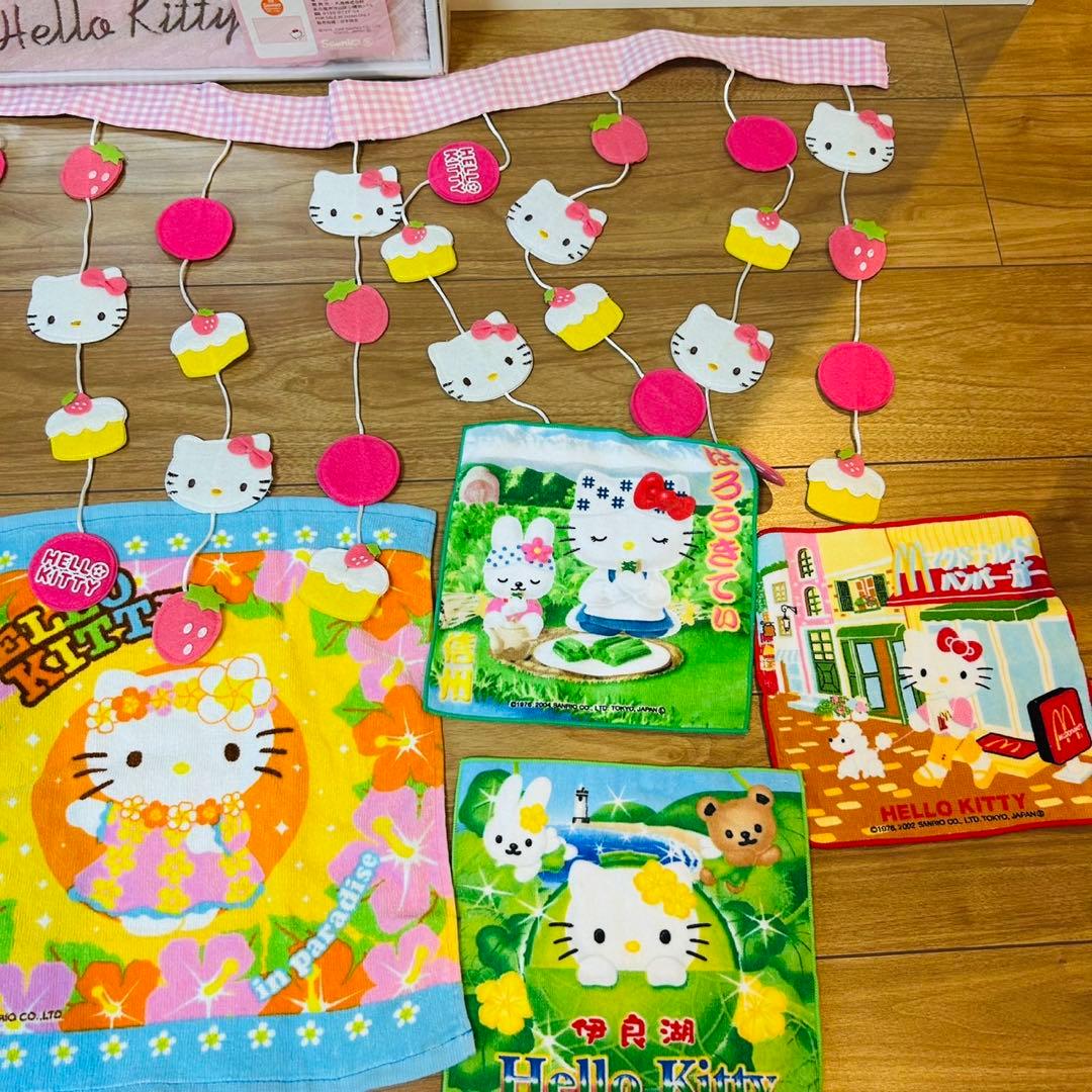 ハローキティ　タオルハンカチ　のれん　まとめ売り