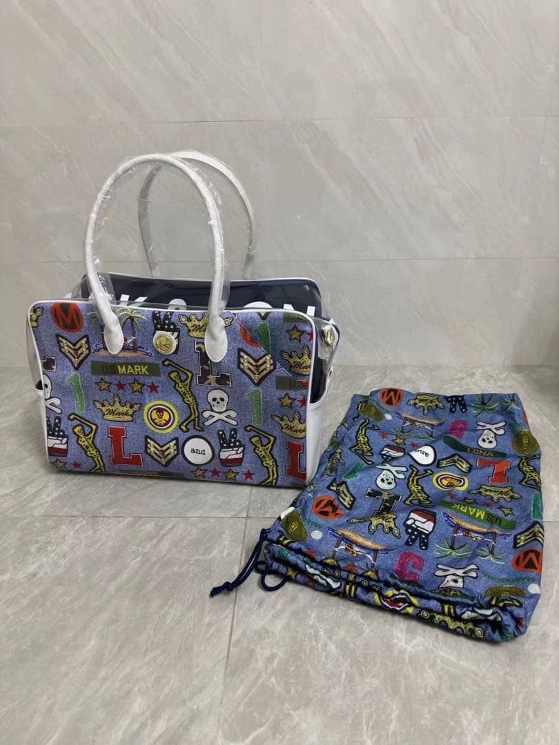 MARK&LONA ボストンバッグ　ラウンドバッグ