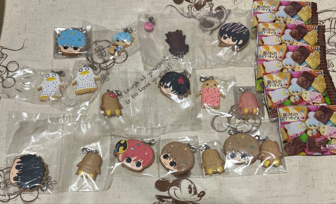 銀魂 銀さんのビスケット占い チャーム キーホルダー セット