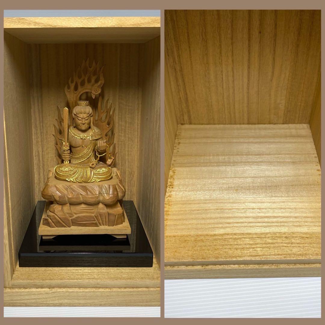 八体仏 不動明王 有馬頼底(相國大龍)書付 臨済宗 白檀木彫仏像