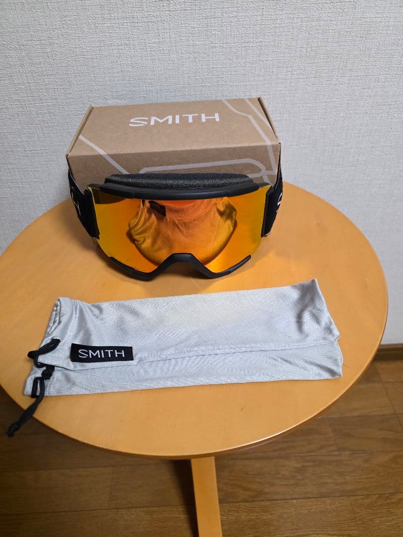 SMITH ゴーグル オレンジミラー 収納袋付き