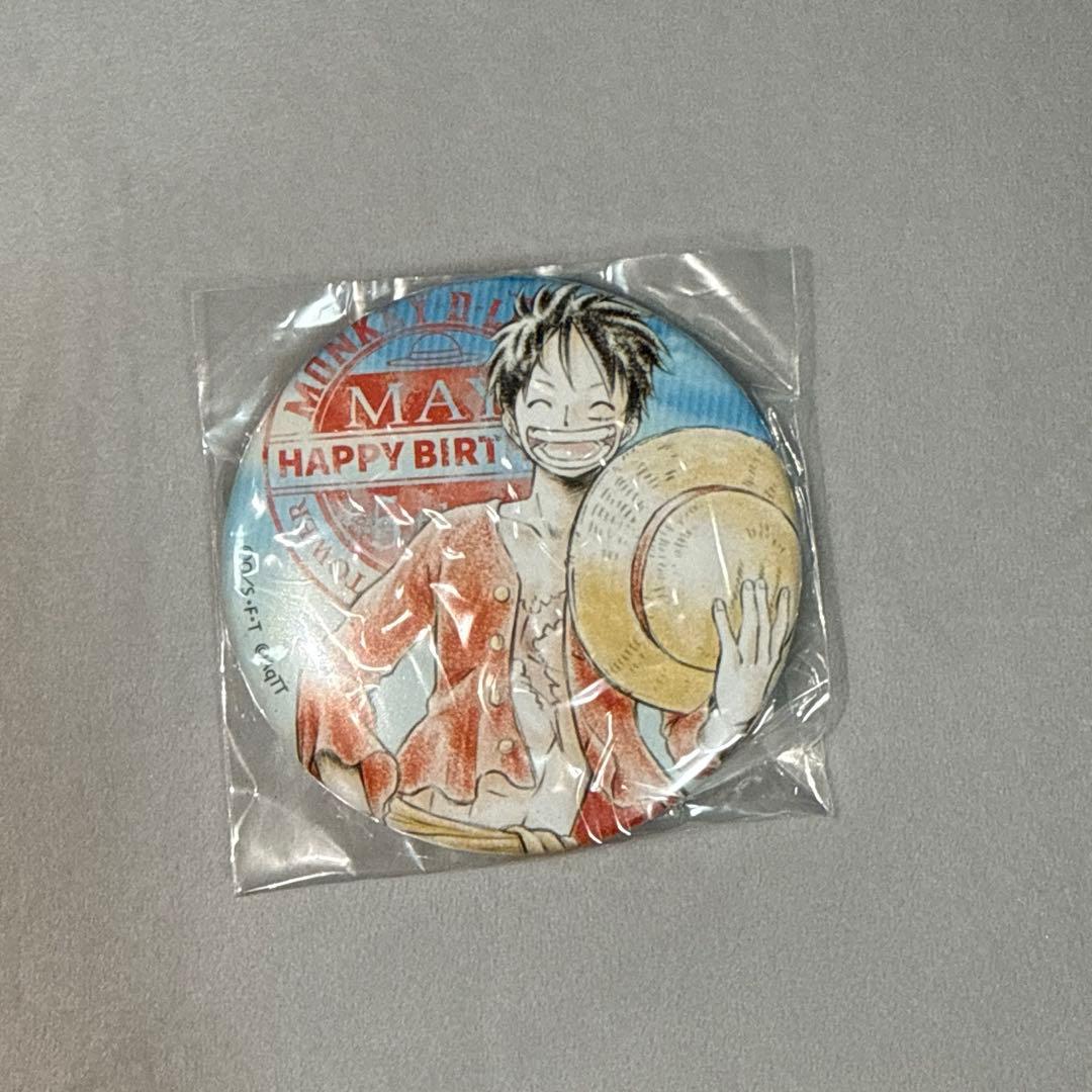 東京ワンピースタワー　ルフィ バースデー缶バッジ 2019