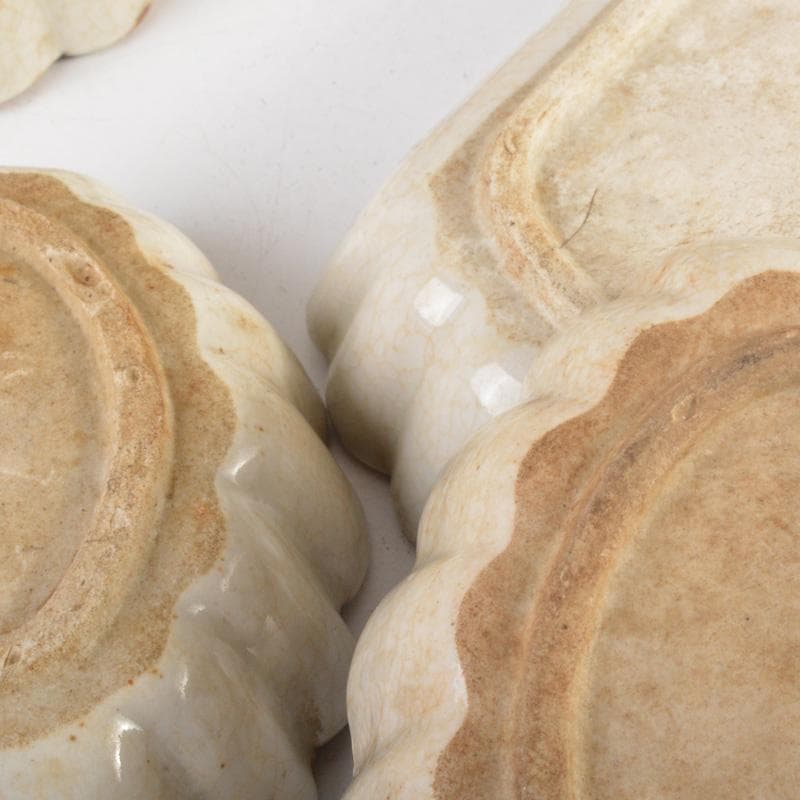 瀬戸焼　古瀬戸　鉄絵　花文　小皿　銘々皿　十一客　C　6607A