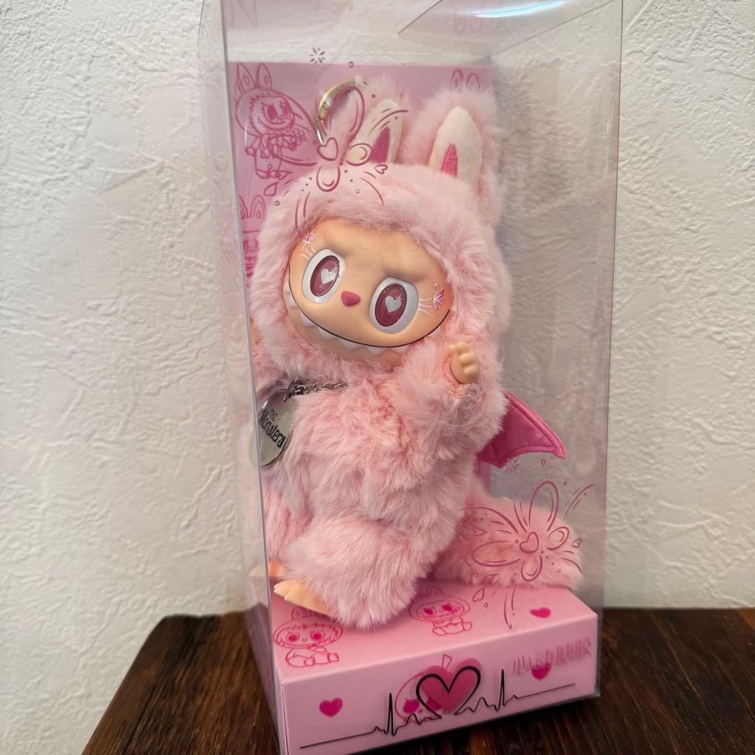 【海外限定】ZIMOMO LABUBUぬいぐるみキーホルダーピンクデビル