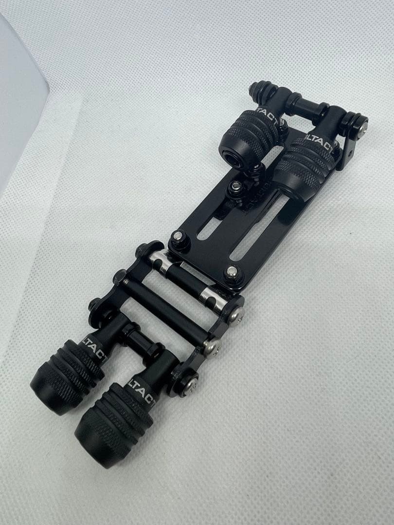 ダブルタクトプレート　ビットホルダー4P ニックス風チェーン(オールブラック)