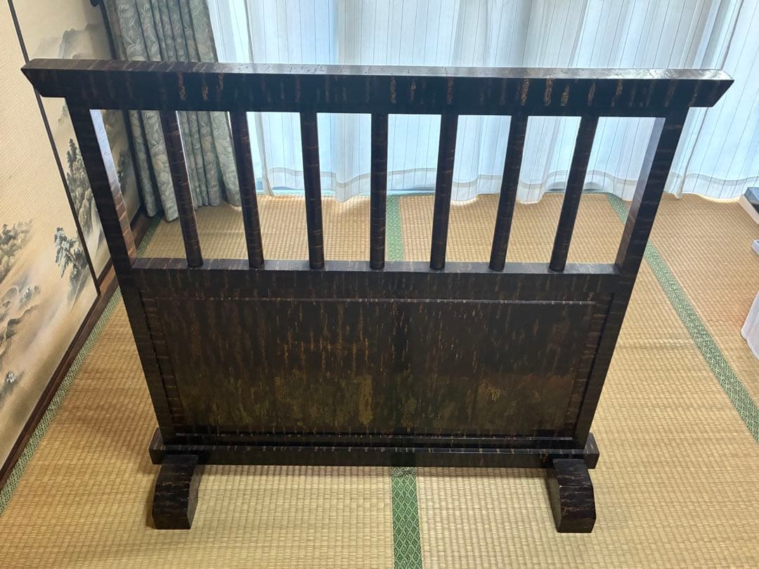 秋田の伝統工芸　桜樺材の衝立（ついたて）