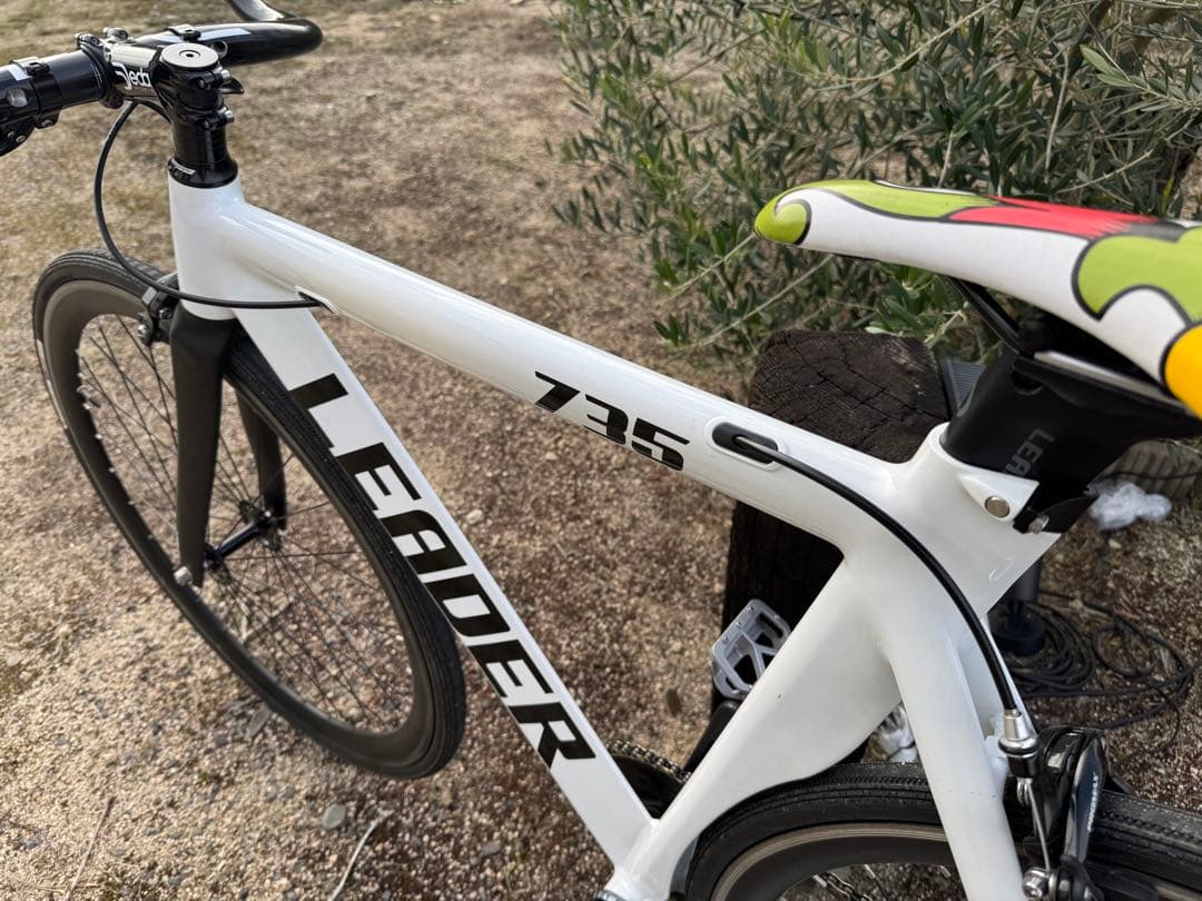 ※週末限定割引中❗️LEADERBIKE 735 ホワイト ピストバイク　Mサイズ