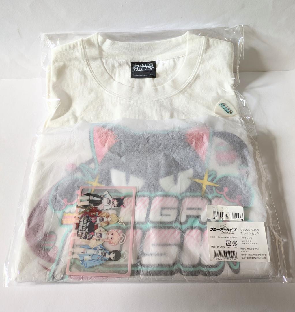 ブルーアーカイブ SUGAR RUSH Tシャツ ピック クリアカード付き