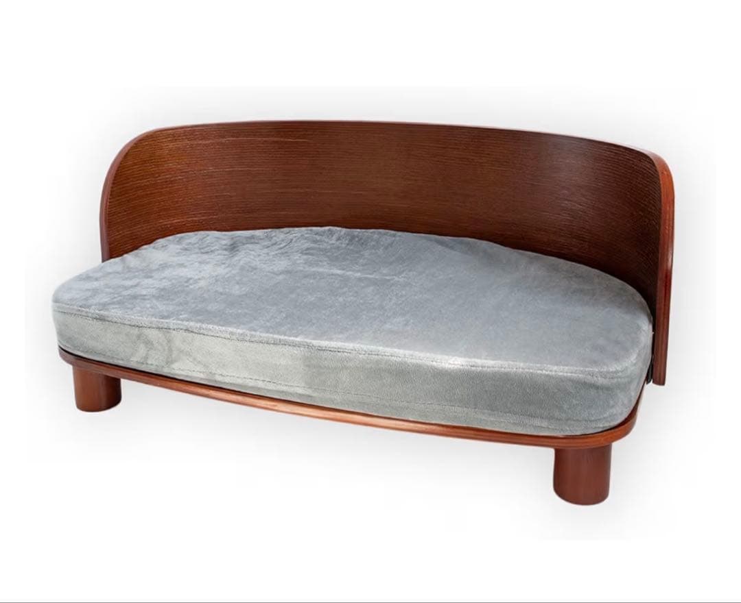 A-ITEM ペットベッド 木製フレーム マット取り外し可(小型用)