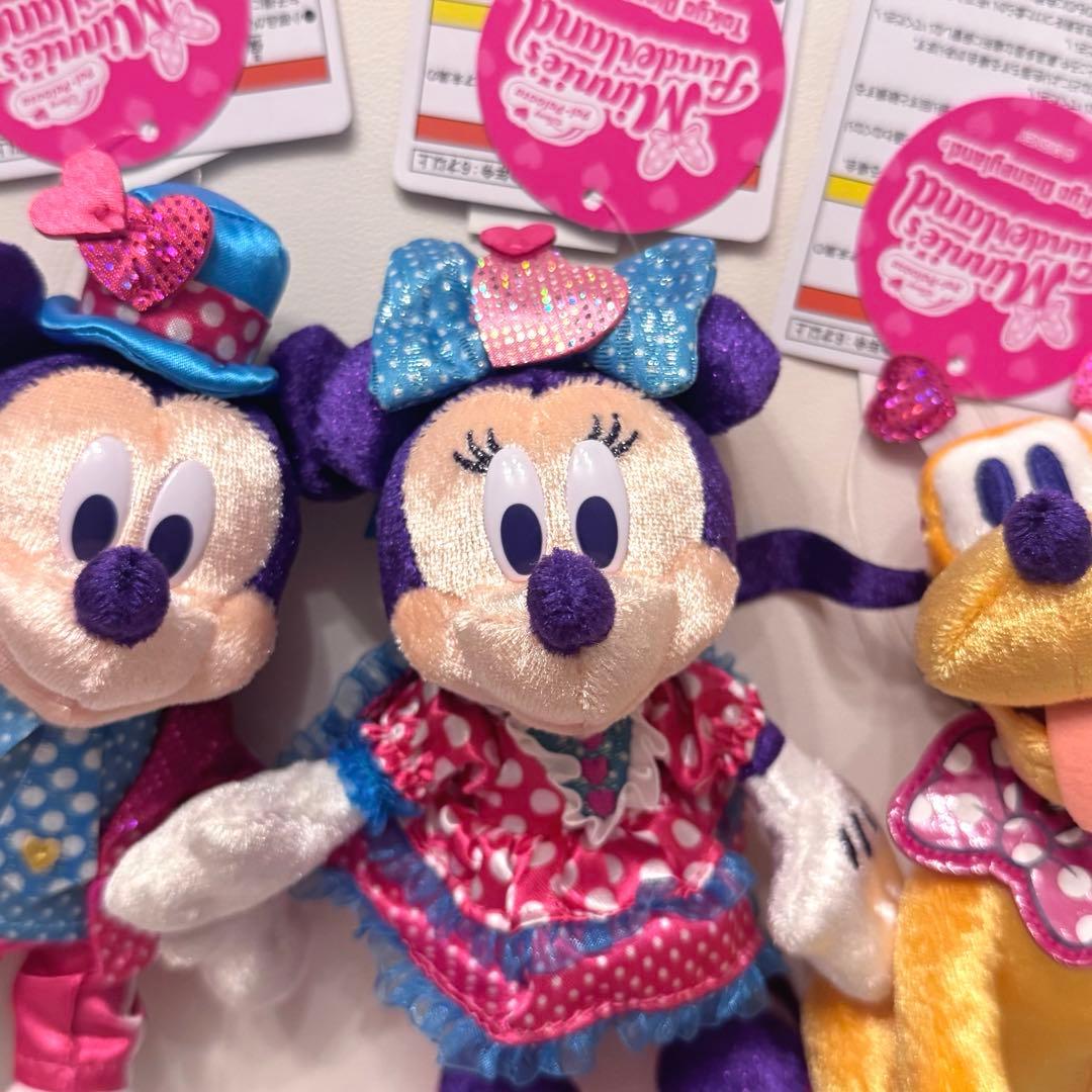 ディズニーパルパルーザ　ミニーのファンダーランド　ぬいぐるみバッジ3点