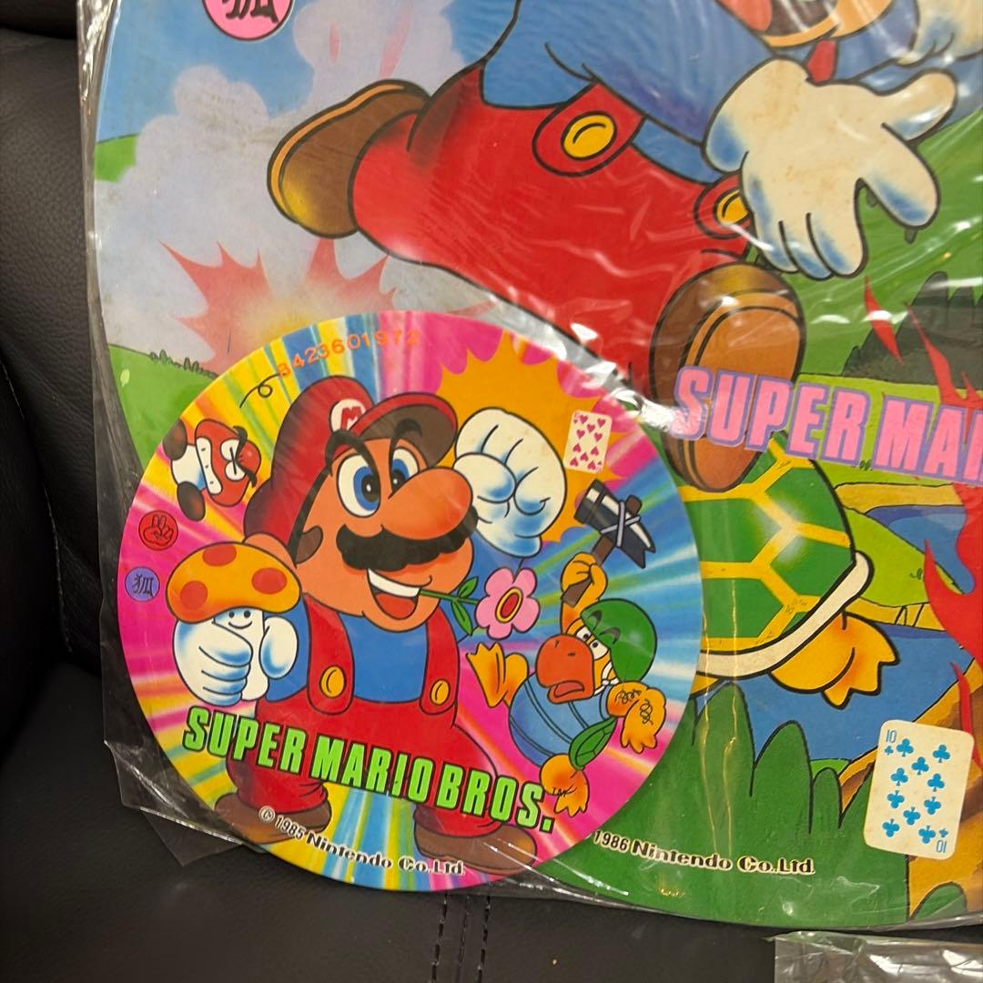 スーパーマリオ　特大めんこセット 特賞　昭和めんこ