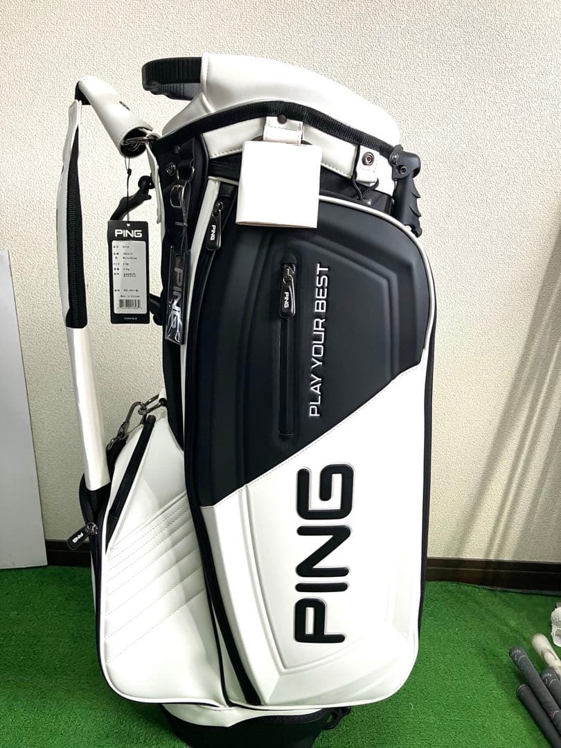 《渋野日向子 直筆サイン》PING キャディバッグ　未使用
