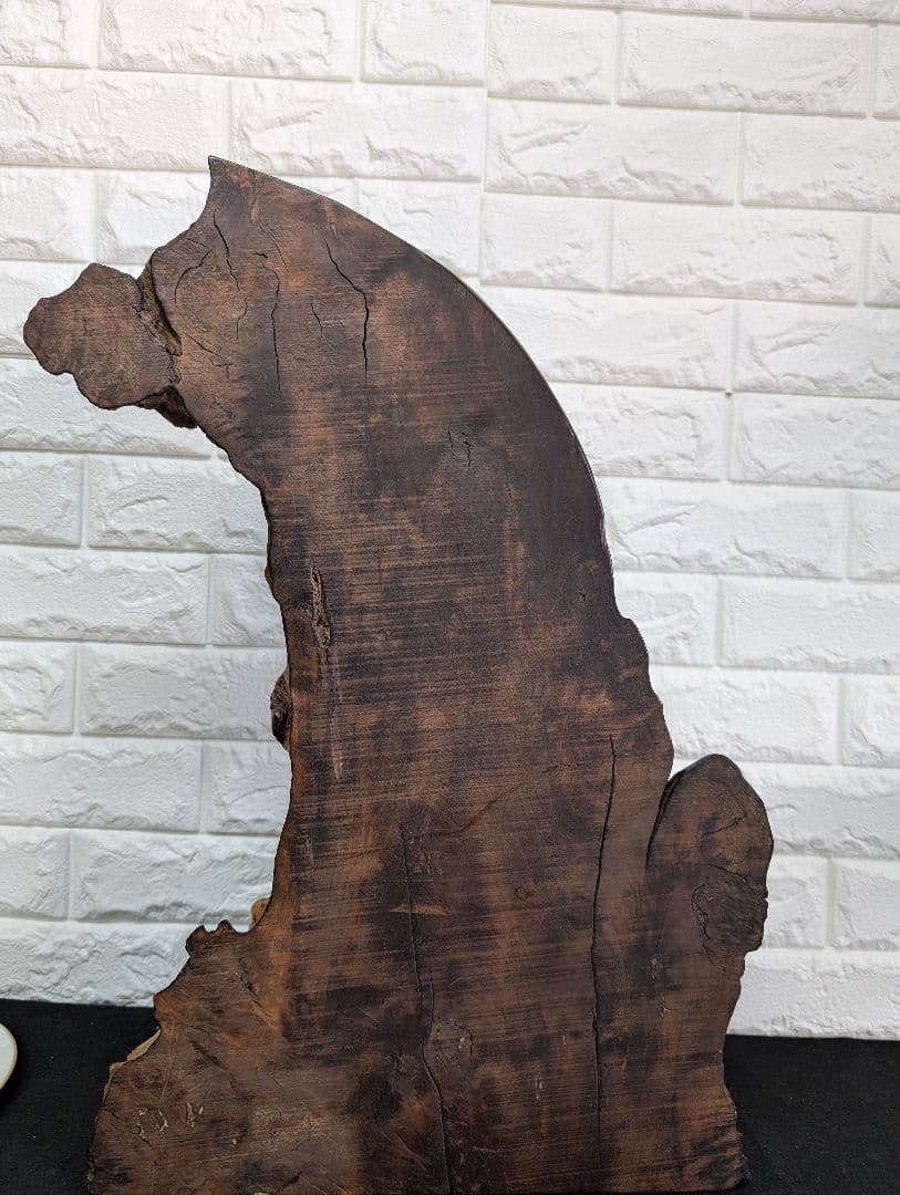 天然木 根材　花台・飾り台 原木 彫刻台 仏像台 置物台 高さ約58cm