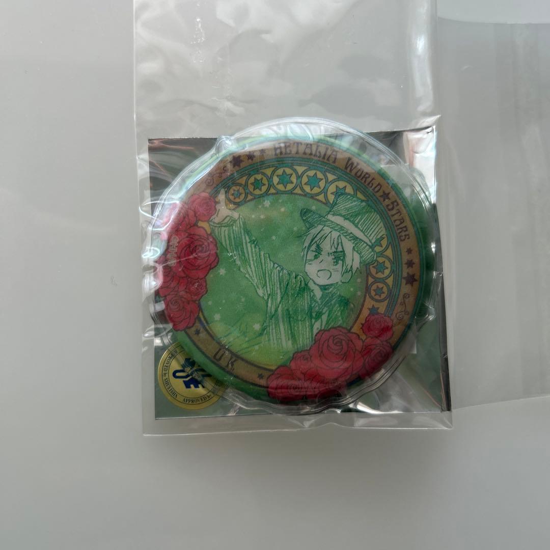 ヘタリア　イギリス　チェンジング缶バッジ　ミュージアム