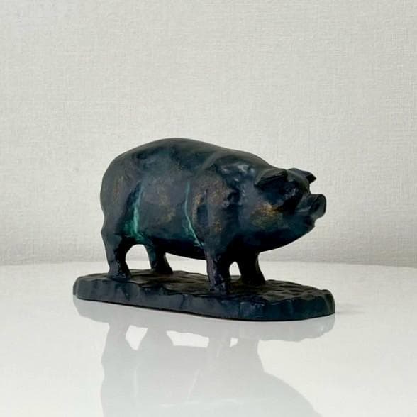 ヴィンテージ 豚 部位 鉄製 オブジェ アイアン 置物 ビンテージ