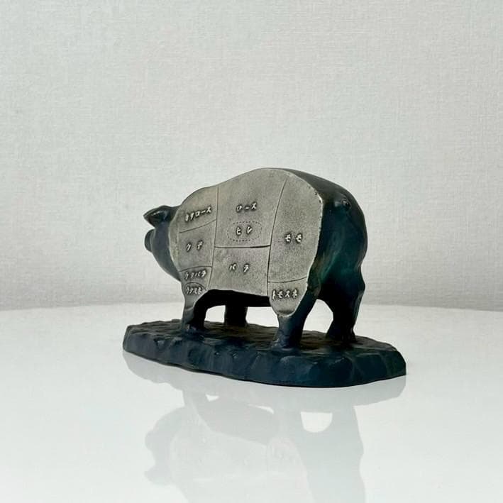 ヴィンテージ 豚 部位 鉄製 オブジェ アイアン 置物 ビンテージ