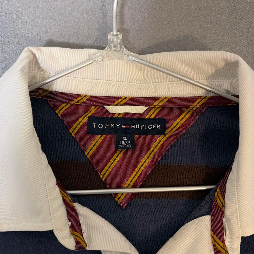   ラガーシャツ XL ネイビー/ブラウン