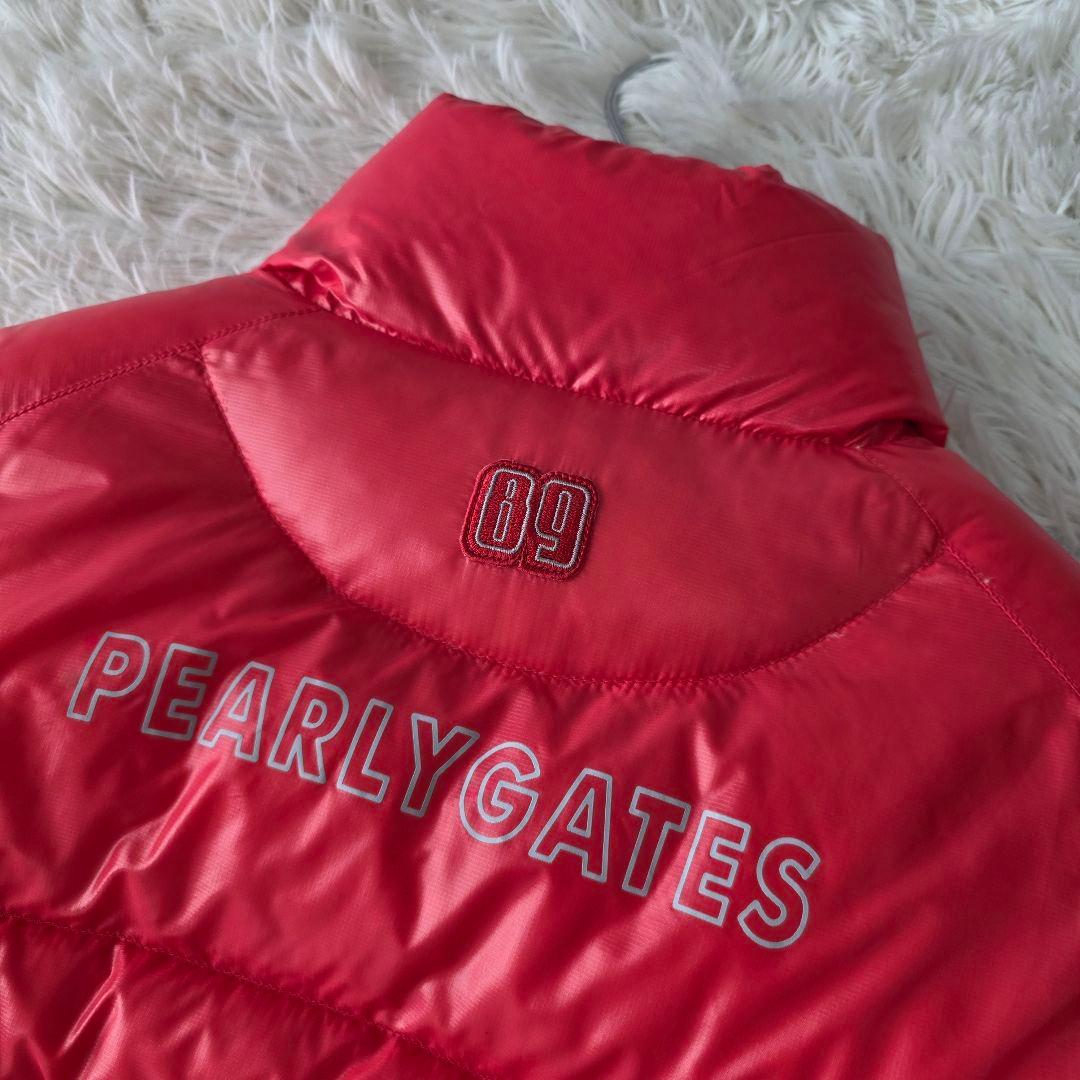 【サイズ4】パーリーゲイツ 2way ダウンジャケット ベスト ピンク系 ゴルフ