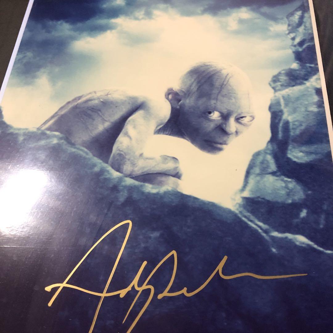 ロードオブザリング ゴラム役 アンディサーキス氏 直筆サイン ポートレート