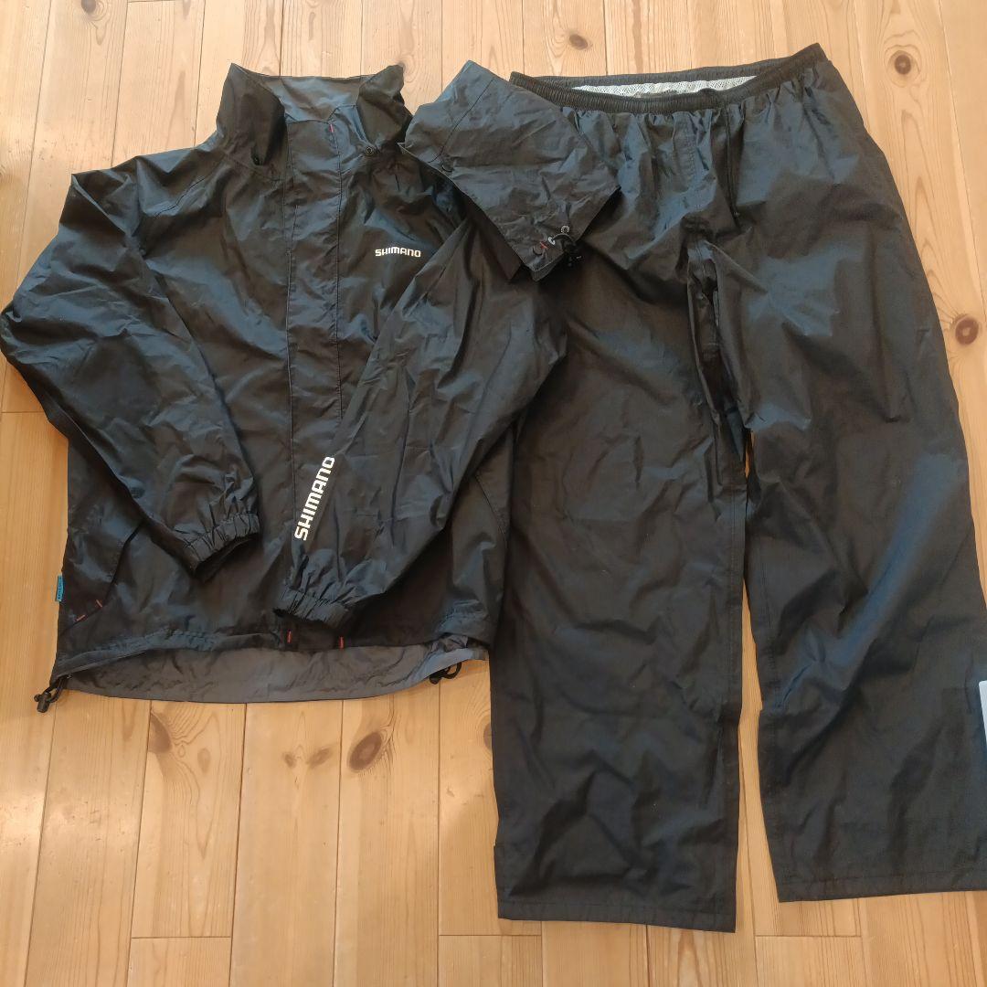 シマノ　釣りレインジャケット　上下セット