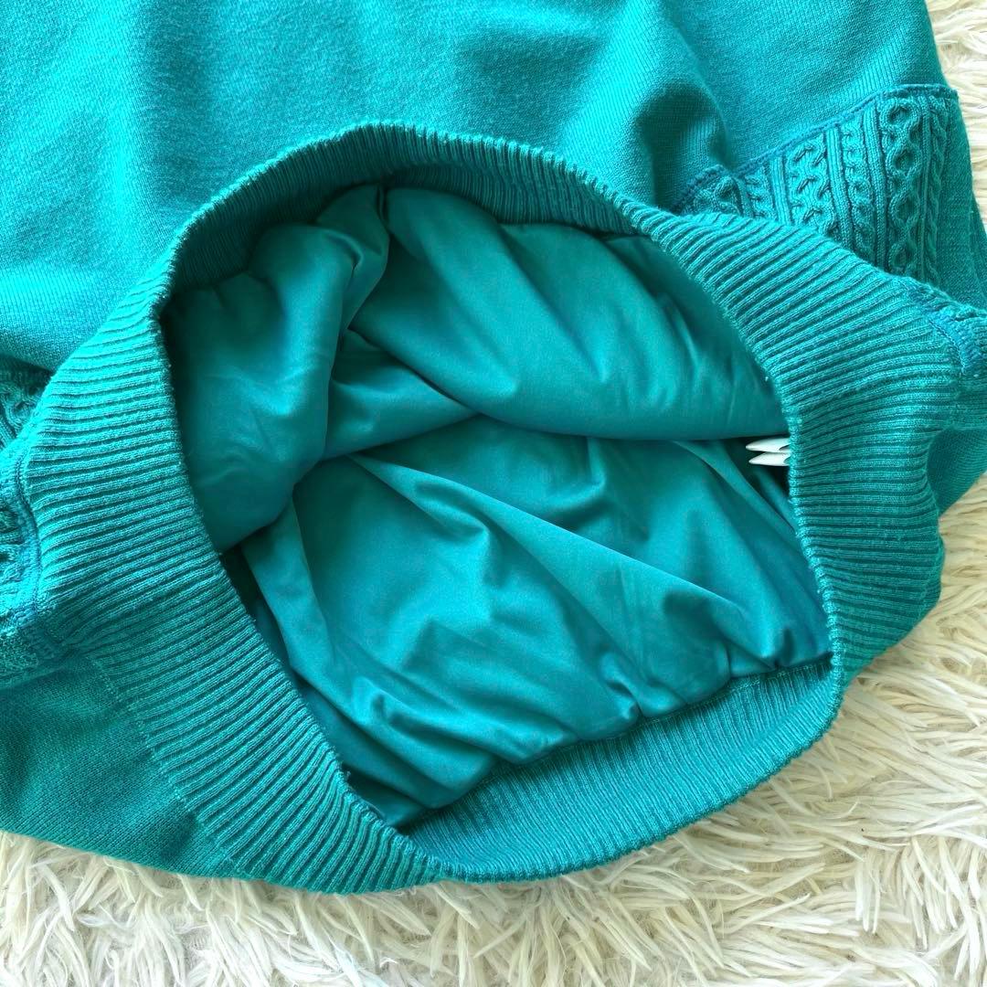 【美品 2022現行】ビームスゴルフ　ニットスニード　防風　緑　L ケーブル