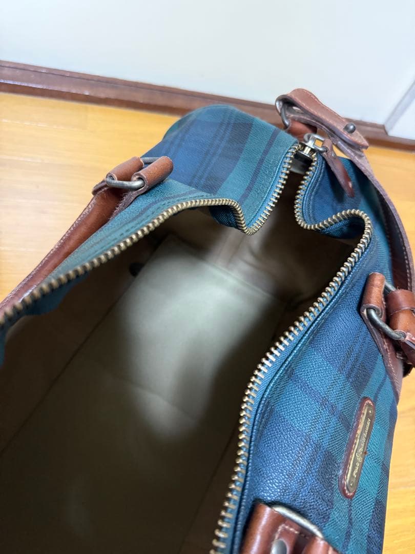 美品 ラルフローレン　ボストンバッグ 南京錠付