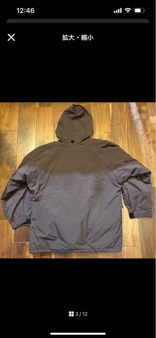 ブラウン フード付きスノーボードウェアセット